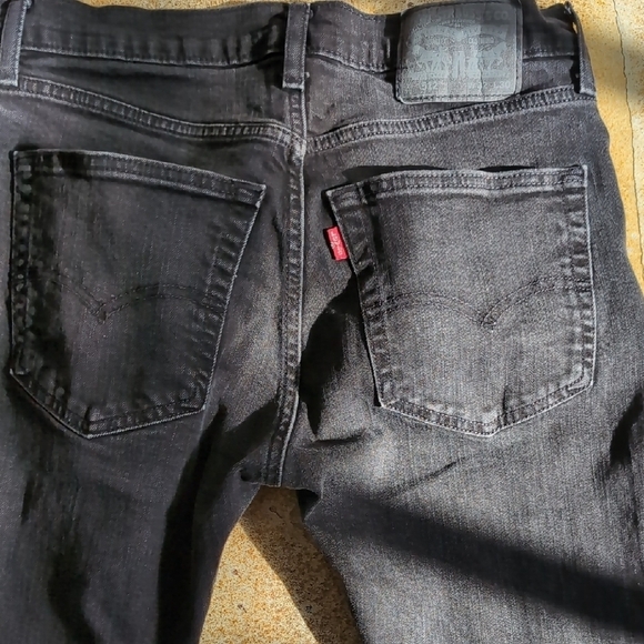 Levi's | 512 Black Denim Straight Cut Stretchy Jeans Size 32 - Picture 9 of 11